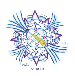 Schamane - Mandala 10 cm