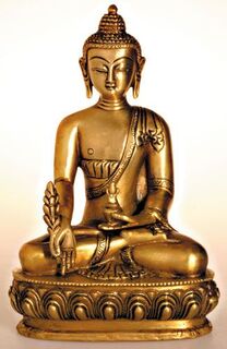 Statuen Buddha - Medizin-Buddha, 20 cm, Messing