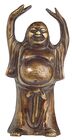 Happy Buddha, Messing, 12 cm