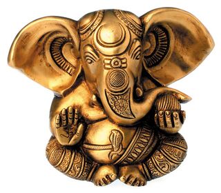 Statuen Ganesha - Messing 13 cm