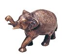 Statuen Elefant - Messing mit Gravur, klein 12 cm