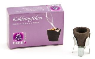 Berk Räucherwerk Kohletöpfchen à  6 Stück