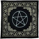 Zauberwelt - Altartuch mit Pentagramm schwarz 60x60 cm