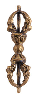 Meditation Dorje - Messing, 11 cm