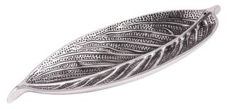 Berk Räucherstäbchenhalter Blatt aus Weißmetall ca. 25 cm
