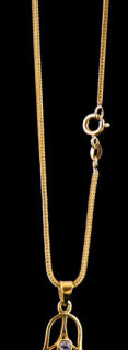 Silberschmuck Kette - Fuchsschwanz 50 cm vergoldet