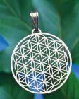 AnhängerBlume des Lebens 30 mm versilbert