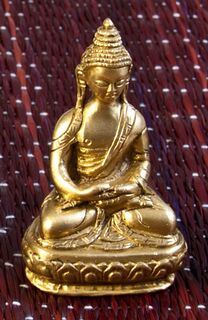 Statuen Buddha - Amitabha Buddha, 7.5 cm, Messing