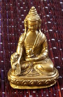 Statuen Buddha - Ratnasambhava Buddha, 7.5 cm, Messing