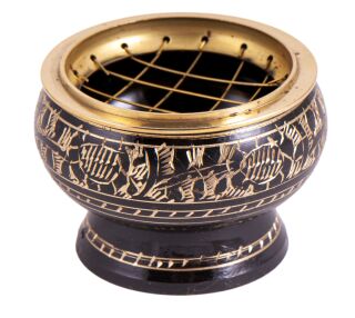 Berk Netzräuchergefäß schwarz / gold Ø ca. 6 cm
