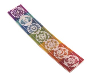 Berk Schiffchenhalter Chakra Specksteinhalter, bunt