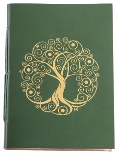 Berk Schreibbuch Lebensbaum grün/gold