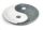 Berk Ying-Yang - Räucherstäbchenhalter aus Marmor 10 cm