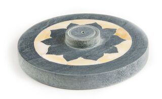 Berk Lotus mit Perlmutteinlage - Specksteinhalter 10 cm