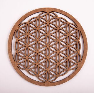 Berk Meditations-Zubehör Blume des Lebens 14,4 cm, dunkelbraun