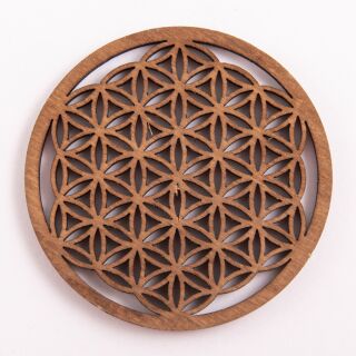 Berk Meditations-Zubehör Blume des Lebens 6 cm, dunkelbraun