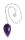 Berk Radiästhesie Pendel Amethyst mit Panzerkette
