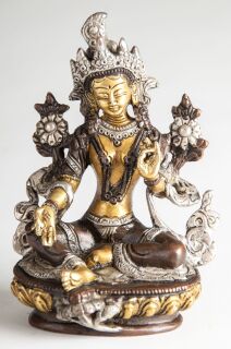 Berk Figur  Grüne Tara, Messing