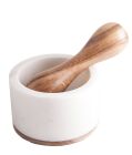Berk Mörser aus Marmor mit Holzstößel