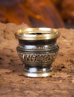 Berk Netzräuchergefäß schwarz / gold Ø ca. 6 cm