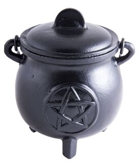 Berk Großer Hexenkessel Pentagramm Gusseisen mit Henkel