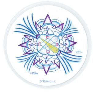 Meditations-Zubehör Schamane - Mandala 5 cm