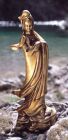 Berk Figur  Kuan Yin, Messing, 22 cm hoch
