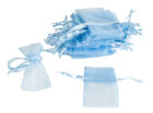 Accessoires - Organza-Beutel mini blau 50 Stück