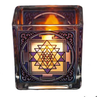 Berk Teelichtglas Shri Yantra