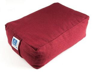 Berk Meditationssitz weinrot mit Buchweizen gefüllt 30x20x10 cm