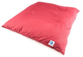 Berk Meditationsmatte weinrot mit Baumwolle gefüllt 75x75 cm