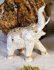 Statuen Elefant - Aufsteigend 20 cm aus Holz 