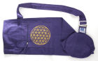 Meditation Yoga - Tasche mit Blume des Lebens Stickerei lila