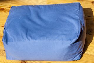 Meditation Kissen - Quader blau mit Buchweizen
