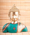 Buddha Büste aus Messing