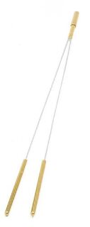 Berk Wünschelrute mit Messinggriff, 42,5 cm mit Messing-Griff und Aufsatzrute