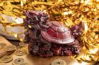 Berk Feng Shui Drachenschildkröte, rot Kunstharz