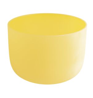 Berk Chakra Kristallklangschale Solarplexus 10" Ø ca. 25 cm, Ton E, Farbe Gelb