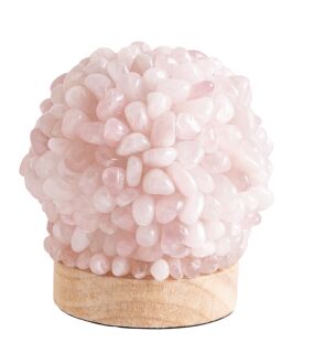 Berk Kugelkristallleuchte mit Rosenquarz