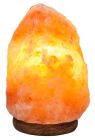 Berk Salzkristall Lampe mit Holzsockel (2-3 kg)