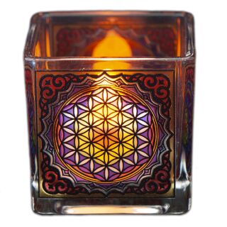 Berk Teelichtglas Blume des Lebens