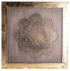 Berk Energiebild Mandala aus MDF mit Goldverzierung