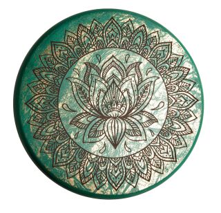 Berk Energieplatte Lotus Türkis/Gold