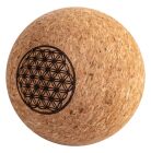 Berk Faszienball aus Kork, klein mit Blume des Lebens, 6,5cm