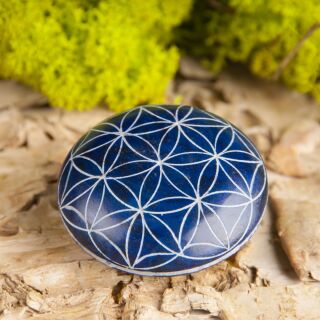 Berk Handschmeichler Lebensblume, blau Speckstein