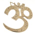 Berk Om-Wandsymbol, Messing, 17 cm