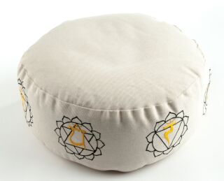 Berk 7 Chakra Meditationskissen mit Buchweizen gefüllt Ø 35 cm