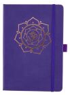 Loveria  Yoga Schreibbuch lila A5, OM