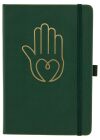 Loveria  Yoga Schreibbuch grün A5, Hand