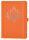 Loveria  Yoga Schreibbuch orange A5, Lotus